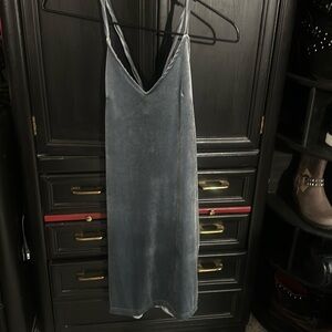 Powder Blue velvet dress